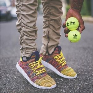 Adidas Pharrell Tennis Hu Multicolor - Size Men’s 9.5 Worn